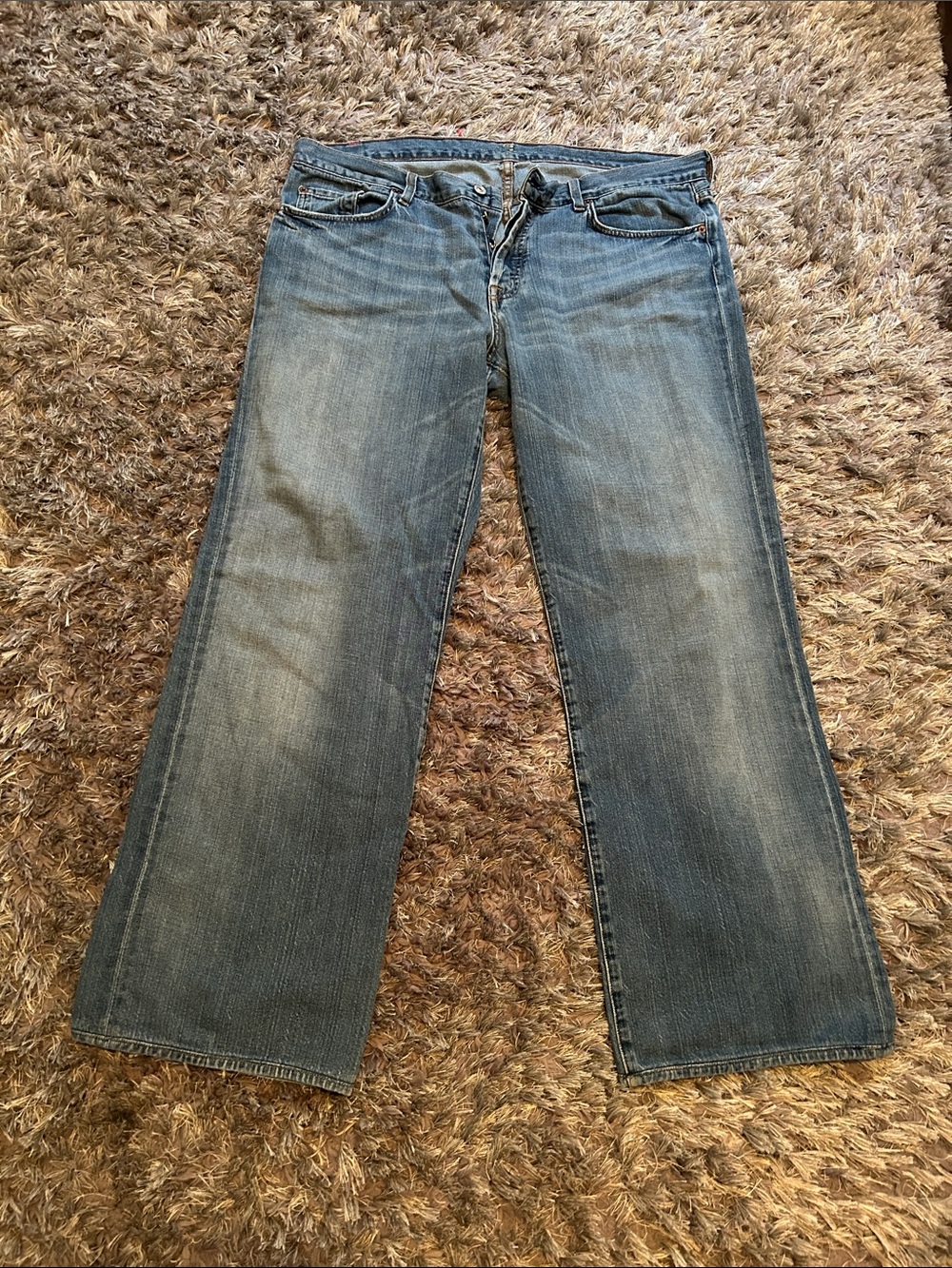 7 For All Mankind Relaxed Jeans in Medium Blue Wash